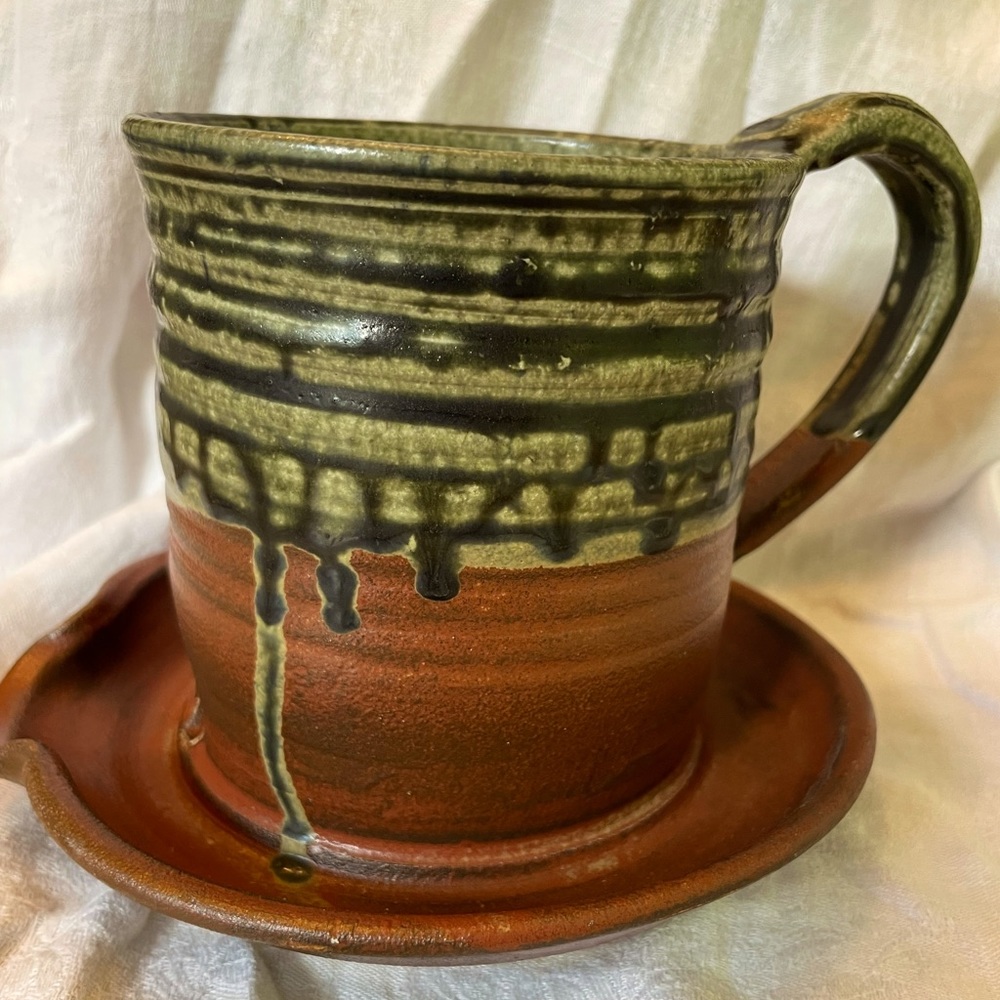 Holman Pottery- Vintage - no chips, breaks, cracks. Microwave bacon cooker  EUC